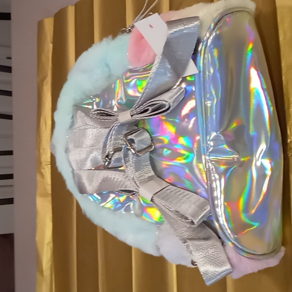 Unicorn mini backpack with name ARIA printed on the front.  Adoreable NWT - Picture 3 of 3